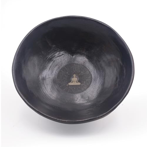 Prayer Offering Ritual Bowl Plate Great for Use Candles Tray Religious Spiritual Gifts （Black Meditation） - style: Black Meditation
