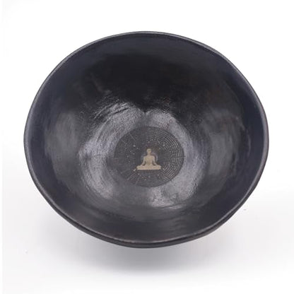 Prayer Offering Ritual Bowl Plate Great for Use Candles Tray Religious Spiritual Gifts （Black Meditation） - style: Black Meditation