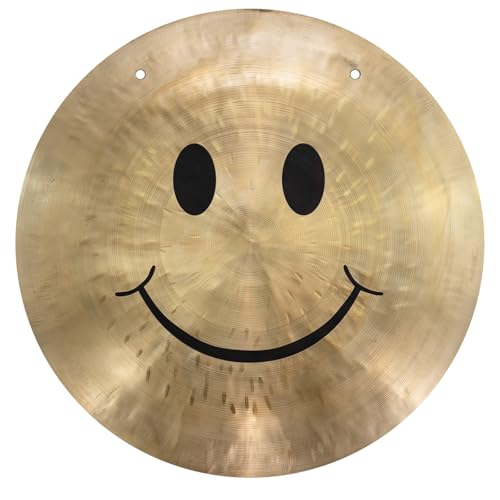 Unlimited Smiley Face Wind Gongs - Includes Rope and Mallet/For Meditation & Yoga/Great Gift/Celebrations/Made of Bronze