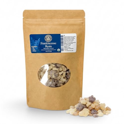 Aromatics International Frankincense Resin (4oz) – Natural Resin for Incense, Relaxation, and Wellness - color: Frankincense Boswellic, size: 4.00 Fl Oz (Pack of 1)