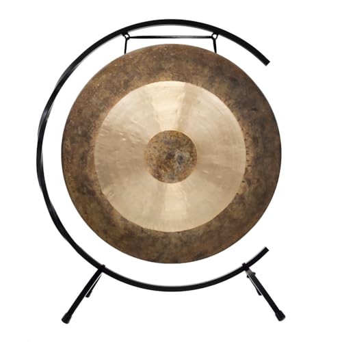 24" to 26" Chinese Gongs on Paiste Floor Stand - 26" Atlantis Chau Gong/Includes Gong, Mallet, & Stand/Used by Kundalini Teachers/Traditional Handmade/Great for Sound Healing, Meditation, & - size: 26" Atlantis Chau Gong