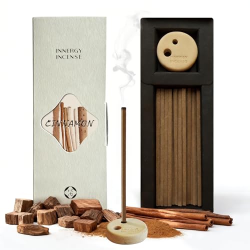 Innergy Cinnamon Square Incense Sticks, No Bamboo Core, 50 Count - color: Cinnamon