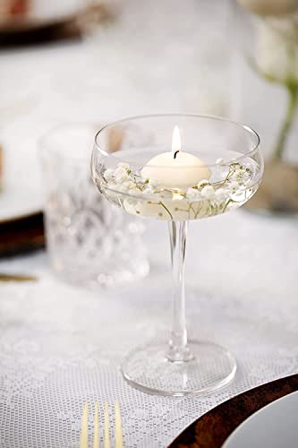 BOLSIUS 3 Inch Ivory Floating Candles - 48 Count Unscented - Premium European Quality - Imbue Breathtaking Ambiance for Romantic Wedding Centerpieces, Decorations, Events, Pool, Holiday, and Parties - size: 3 Inch, style: 4 Pack