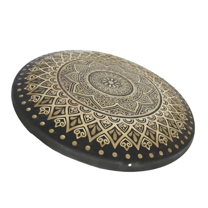 Mandala Flower Bronze Gong 24"/60cm – For Sound Healing and Meditation - color: Mandala Gong, size: 24"
