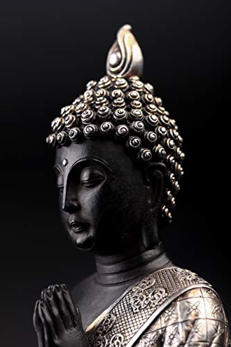 JORAE Seated Buddha Statue Buddhism Decor Meditating Figurines 9.5" H