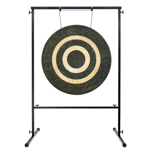 30" to 32" Gongs on the Best Friend Gong Stand - Includes Gong, Stand, & Mallet/Strong & Easy-to-Assemble - color: 32" Eventual Horizon Gong