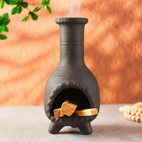 Sage & Palo Santo Sticks Holder for Incense Cones,Tabletop Incense Burner - color: Mexican Palo Santo Holde-black