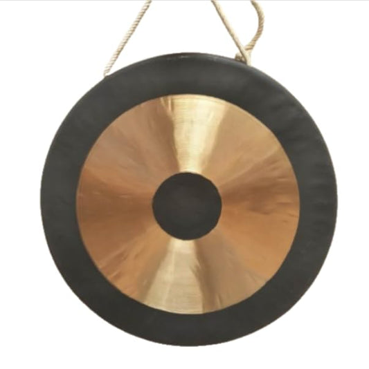 Chinese Wuhan Tam Tam Gong, Mallet & Hanging String Included (12" gong) - size: 12" gong