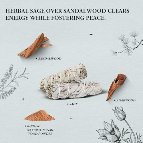 Innergy White Sage Square Incense Sticks, No Bamboo Core, 50 Count - color: Sage