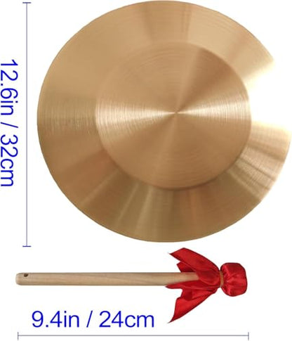 Diameter 12.6 inch(32cm) Gong Instrument,Chinese Traditional,copper alloy - size: 12.6 inch Gong