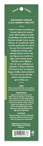 Triloka Premium Incense, Patchouli, 10 Sticks - color: Patchouli, size: 10 Count