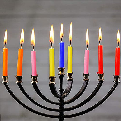 HELLY Unscented 4" Mini Chime Ritual Spell Taper Candle - color: 4"100pcs-colored