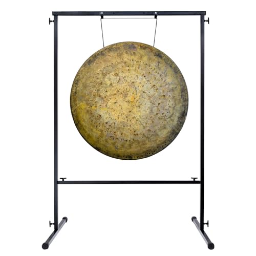 30" to 32" Gongs on the Best Friend Gong Stand - Includes Gong, Stand, & Mallet/Strong & Easy-to-Assemble - color: 32" Atlantis Gong
