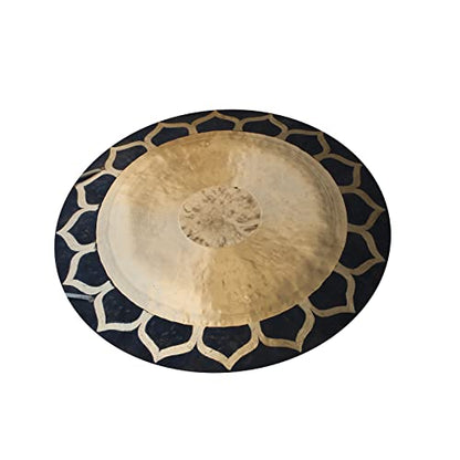 Arborea 18" Lotus Wind Gong with Gong Mallet and Hanging String Authentic Chinese Wind Gong Beautiful Wash Calming Sound Gong Percussion Instruments - color: Lotus Wind Gong, size: 18"