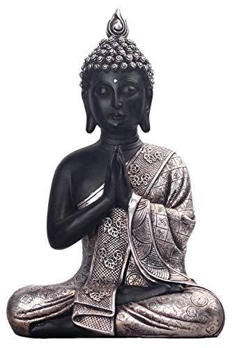 JORAE Seated Buddha Statue Buddhism Decor Meditating Figurines 9.5" H