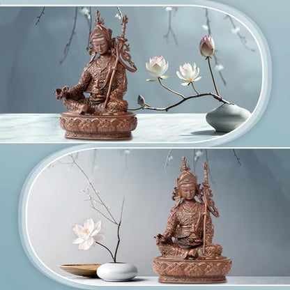 Padmasambhava Buddha Statue Pure Copper Handmade Zen Meditation Decor - color: Padmasambhava