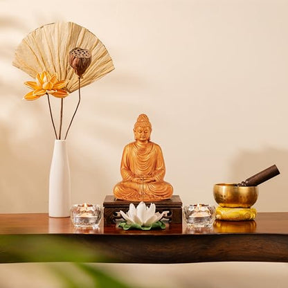 Buddha Statue Indoor Meditation Accessories, Zen Decor, Spiritual Decor, Small Buddha Statue, Yoga Gift for Women and Men, Religious Statues Indoor - style: Meditating Buddha Statue