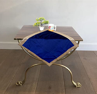 Indian Consigners Velvet Multi Purpose Altar Cloth Table Cover Square Tree of Life Soft Velvet Pouch