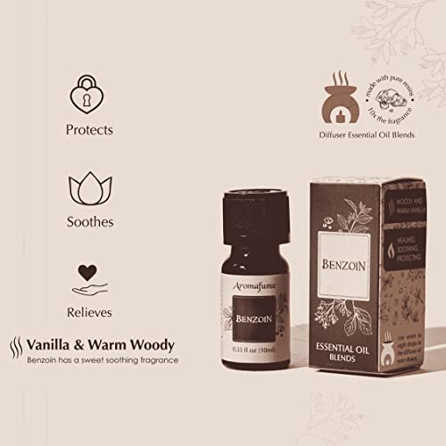 Spiritual Awareness Resin Essential Oil Diffuser Blend Gift Set by Aromafume | Frankincense, Myrrh, Benzoin, Copal, Frankincense & Myrrh | 5 x 10ml | Stimulate a Connection | Charged with Pure Resins