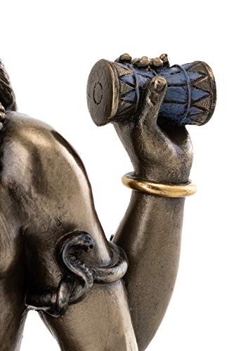 Top Collection Shiva Statue in Padmasana Lotus Pose-Hindu God of Destroying Evil, Ignorance, and Death Sculpture - Collectible Figurine (Cold Cast Bronze)