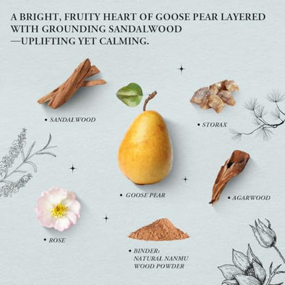 Innergy Goose Pear Square Incense Sticks, No Bamboo Core, 50 Count - color: Goose Pear