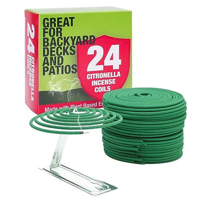 Citronella Incense Coil - Each Coil Could Last for 5-7 Hours - style: Citronella 24 Coils