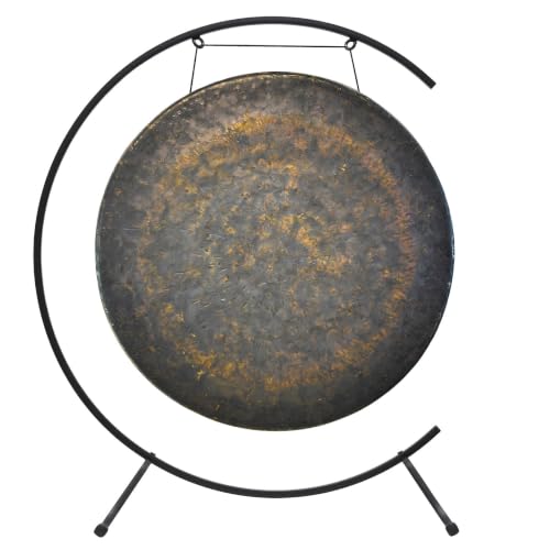 26" Chinese Gongs on the Welcoming Gong Stand - Includes Gong, Stand, and Mallet/Stand is Made from Iron/Sturdy Design - size: 26" Mother Tesla Gong