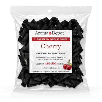 2'' Cherry Backflow Charcoal Incense Cones (Approx. 45-50)