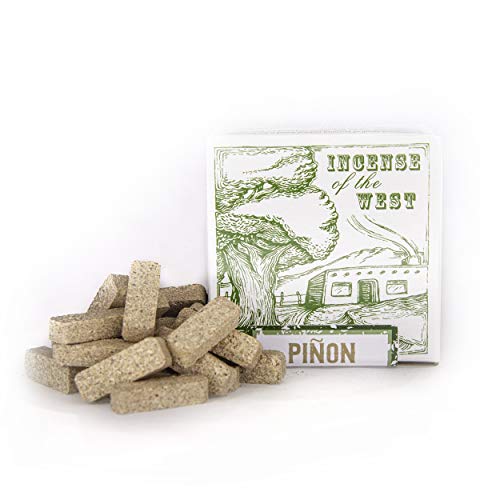 Incienso de Santa Fe - Piñon Natural Wood Incense Bricks Without Holder, 40 Count - Made in the USA (Pack of 3) - color: Piñon, size: 40 (Pack of 3)