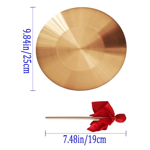 Diameter 9.84 inch(25cm) Gong Instrument,Chinese Traditional,copper alloy - size: 9.84 inch gong