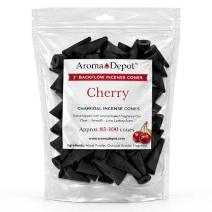 2'' Cherry Backflow Charcoal Incense Cones (Approx. 45-50)