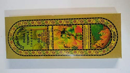 Song of India - India Temple Incense Sticks. 50 Stick Package. 60 Grams.
