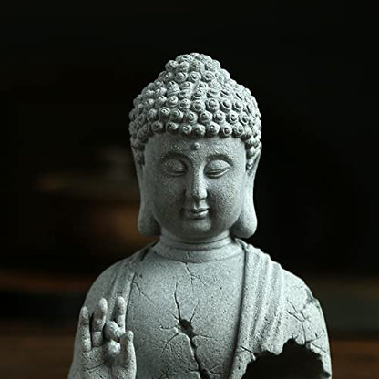 Buddha Statue for Home Stone Zen Garden Accessories Meditation Zen Garden Yoga Bonsai Micro Landscape Feng Shui Decor Fish Tank Aquarium Decorations