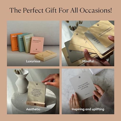 Intelligent Change Mindful Affirmations, 52 Positive Affirmation Cards for Women with Display Stand, Daily Affirmations for Inspiration, Mindfulness & Self Care, Unique Gifts for Women and Men - style: Classic Edition