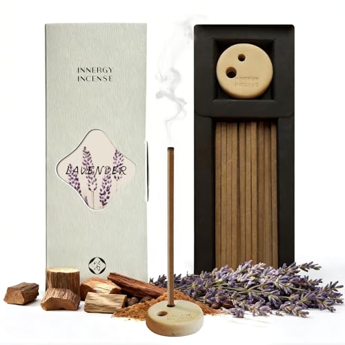 Innergy Lavender Square Incense Sticks, No Bamboo Core, 50 Count - color: Lavender