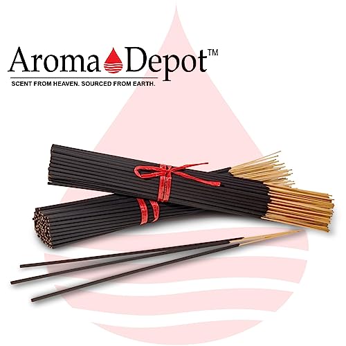 Floral Scents 11'' Incense Sticks - Variety Set 500 Pack - 11 inch - 5 Bundles 100 Sticks Per Fragrance Scent. Set Features Lychee, Op-ium, Somali Rose, Tuberose, Ylang