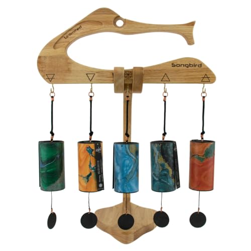 Zaphir Chimes - Includes 1 Chime/Tuned According to the 5 Seasons & Elements of FengShui - size: Set #3 - With Songbird Stand and Case