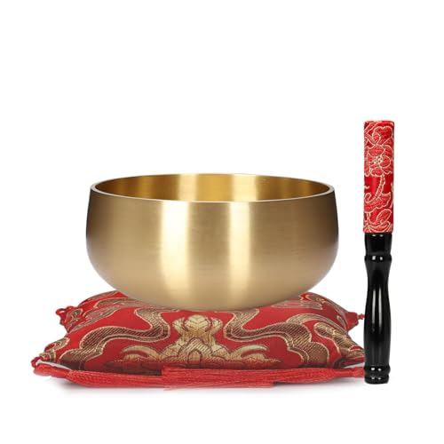 Tibetan Singing Bowl, 4-Inch Sound Bowl Meditation Set - color: singing bowl, size: 4 inch
