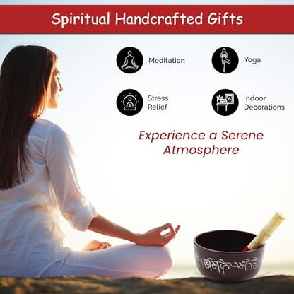 Store Indya handcrafted Tibetan Singing Bowl, 7" Chakra Healing Meditation