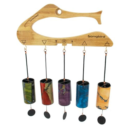 Zaphir Chimes - Includes 1 Chime/Tuned According to the 5 Seasons & Elements of FengShui - size: Set #1 - With Songbird Stand