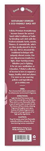 Triloka Premium Incense, White Rose, 10 Sticks - color: White Rose, size: 10 Count