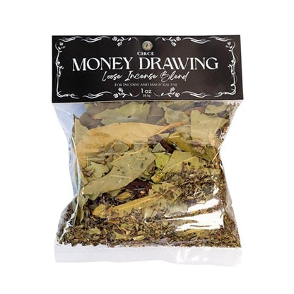 CIRCE Money Drawing Loose Herb Incense - Wealth, Basil & Clove, 1oz - color: Money Drawing
