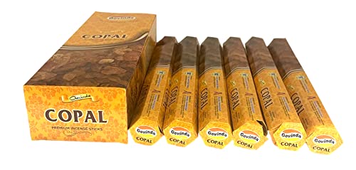 Govinda Incense - Copal - 120 Incense Sticks, Masala Coated Incense