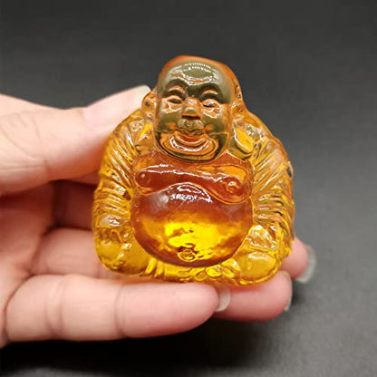 Healing Crystal Small Buddha Statue Laughing Lucky Buddha Figurine