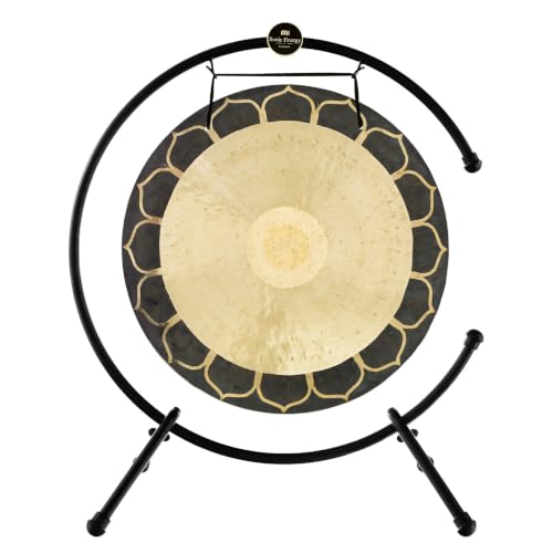 24" to 26" Temple Wind Gongs on Stands - Includes 26" Gong, Stand, & Mallet/Great for Meditation & Sound Healing - color: 26" on Meinl Table Stand