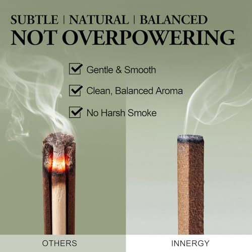 Innergy Cinnamon Square Incense Sticks, No Bamboo Core, 50 Count - color: Cinnamon