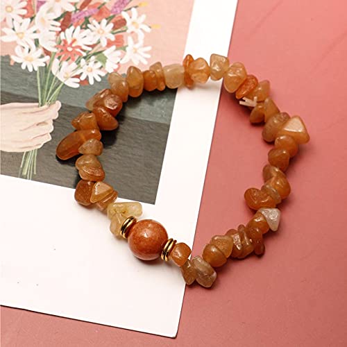 Eigso 7pcs Chakra Mala Beads Bracelets for Women and Men Meditation Healing Crystal Chips Wristbands - color: B-3 color
