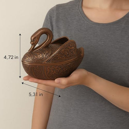 Alisveristime Kugu Big Zinc Alloy Sugar Bowl with Lid (Copper) - color: Copper