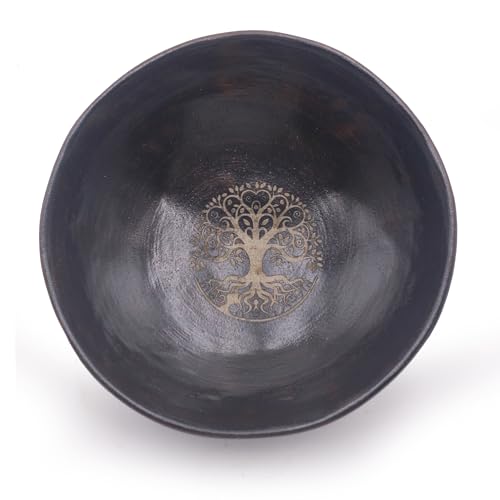 Prayer Offering Ritual Bowl Plate Great for Use Candles Tray Religious Spiritual Gifts （Black Tree Life） - style: Black Tree Life