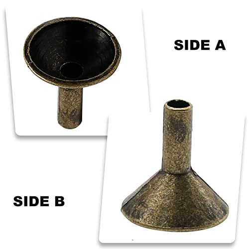 EATAKWARD 50PCS Metal Backflow Incense Sticks Holder Small Funnel Shape Incense Cone Tray Base Rack Holder Waterfall Incense Burner